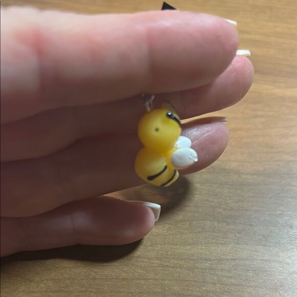 Yellow Bee Earrings - Picture 3 of 4